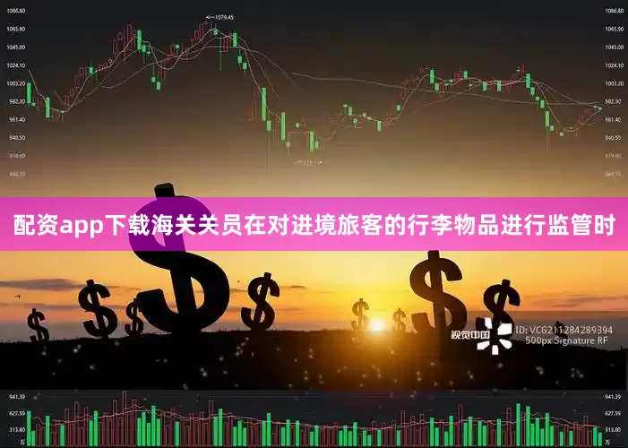 配资app下载海关关员在对进境旅客的行李物品进行监管时