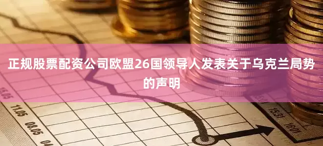 正规股票配资公司欧盟26国领导人发表关于乌克兰局势的声明